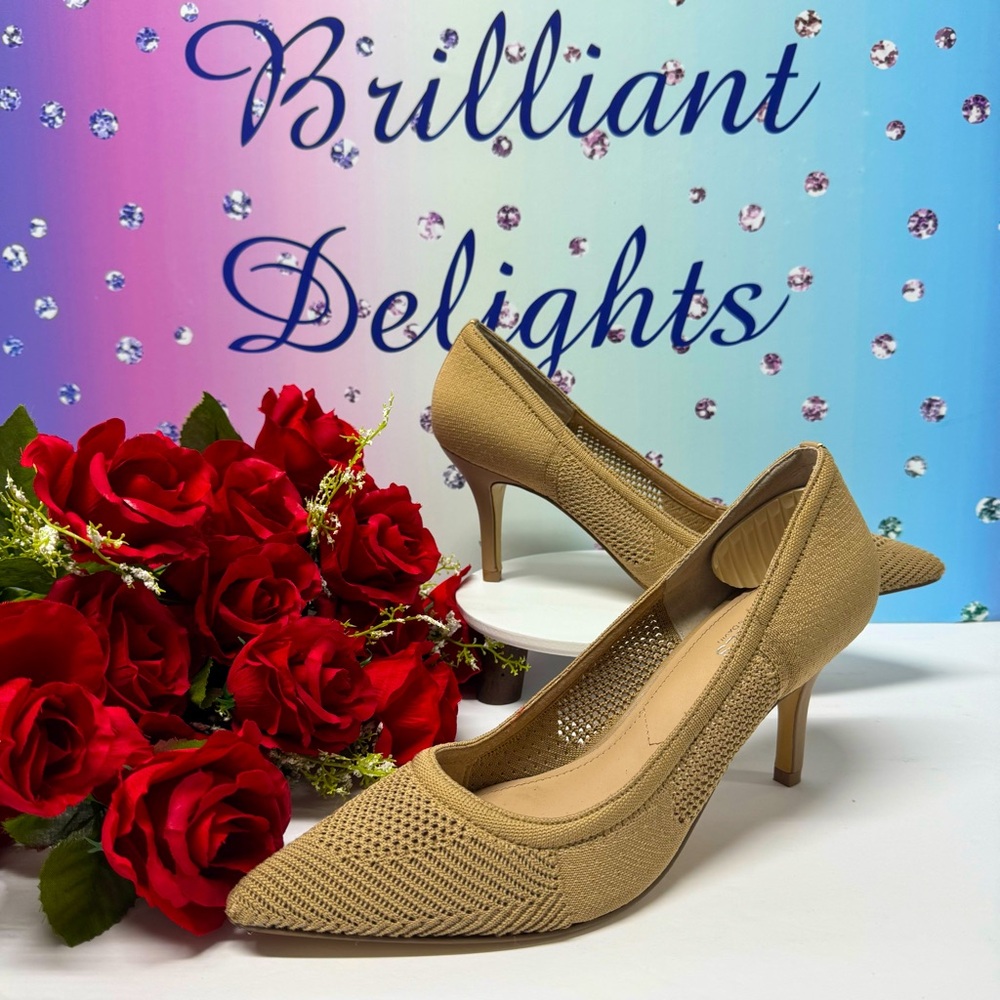 🔥CHARLES DAVID CROCHET KNIT HEELS